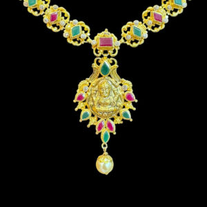 Divine Lakshmi Antique Gold Temple Necklace XI