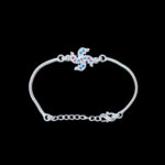 Divine Swastik Silver Bracelet