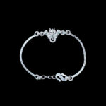 Divine Shiva Trishul Silver Bracelet