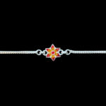 Radiant Star Floral Silver Bracelet