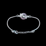 Regal Peacock Silver Bracelet