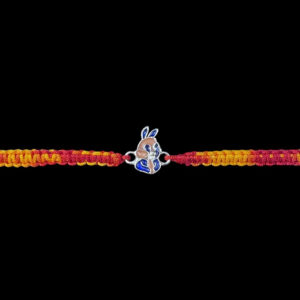 Playful Bunny Silver Kids Rakhi