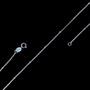 Elegant Silver Bar-Link Chain