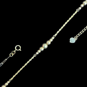 Dainty Gold Graduated Bead Chain