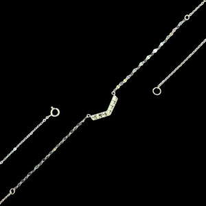 Radiant Chevron Gold Mirror-Link Chain