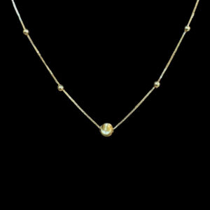 Dainty Gold Bead Station Chain II