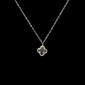 Dainty Mother-of-Pearl Clover Gold Chain