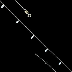 Graceful Marquise Diamond Drop Station Chain