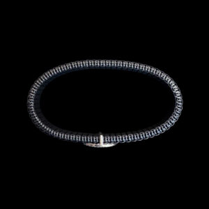Classic Bhai Gold & Diamond Black Beaded Bracelet