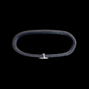 Divine Trishul Gold & Diamond Black Beaded Bracelet