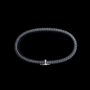 Divine Om Gold & Diamond Black Beaded Bracelet
