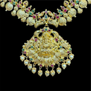 Divine Lakshmi Gold Kasu Coin Necklace