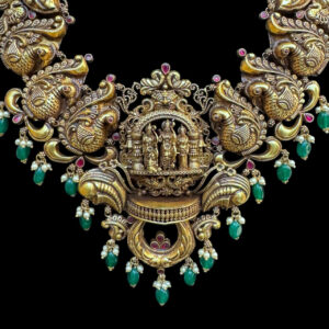 Divine Rama Pattabhishekam Antique Gold Necklace