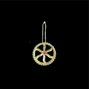 Radiant Diamond & Ruby Gold Chakra Pendant