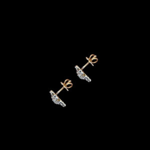 Radiant Diamond Floral Halo Stud Earrings