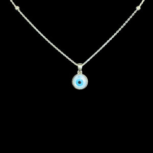 Whimsical Gold Evil Eye Pendant Necklace