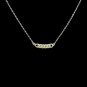 Classic Gold Link Bar Chain Necklace