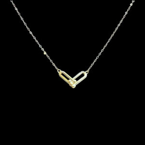 Elegant Gold Interlinked Heart Chain Necklace
