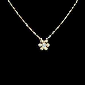 Dainty Daisy Silver Pendant Chain