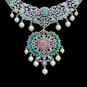 Grand Emerald & Diamond Bridal Necklace VIII
