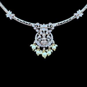 Divine Lakshmi Diamond & Pearl Necklace