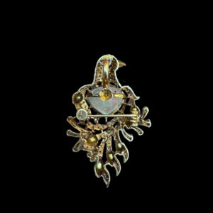 Whimsical Bird Paraiba & Polki Diamond Pendant