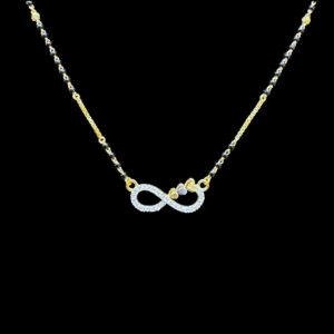 Dainty Diamond Infinity Gold Mangalsutra