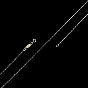 Dainty White Gold Ball Bead Chain