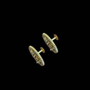 Divine Lakshmi Antique Gold Stud Earrings II