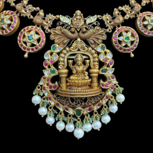 Divine Lakshmi Kasu Kundan Gold Necklace