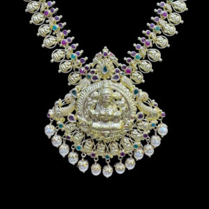 Grand Lakshmi Antique Gold Pearl Haram