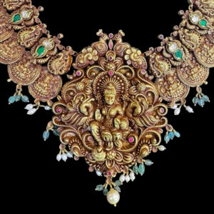 Divine Lakshmi Antique Gold Nakshi Haram