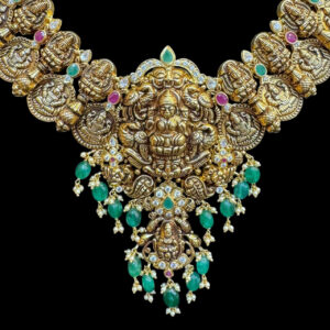 Regal Lakshmi Antique Gold Coin Necklace