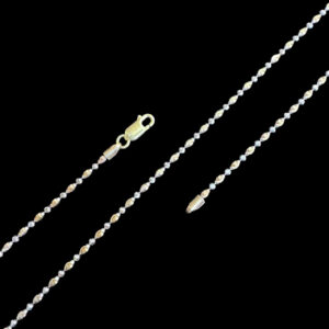 Dainty Two-Tone Gold Bead Chain