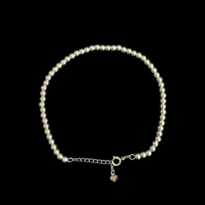 Dainty Silver Bead Bracelet