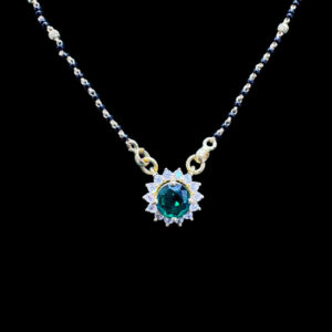 Graceful Emerald & Diamond Mangalsutra