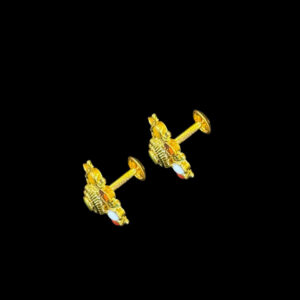 Majestic Navratna Gemstone Stud Earrings