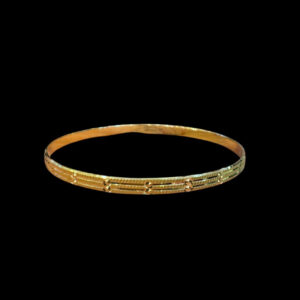 Classic Gold Beaded Bangle Set