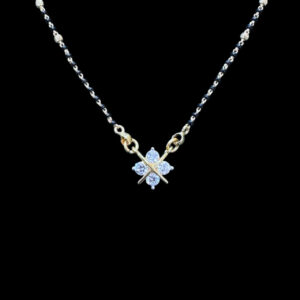 Dainty Diamond Floral Mangalsutra II