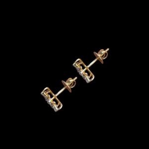 Graceful Diamond Floral Cluster Stud Earrings