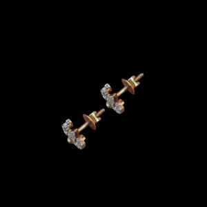 Divine Trishul Diamond Stud Earrings