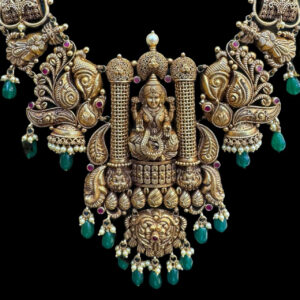 Divine Lakshmi Antique Gold Temple Haram IV