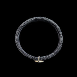 Sacred Om Diamond Black Bead Bracelet