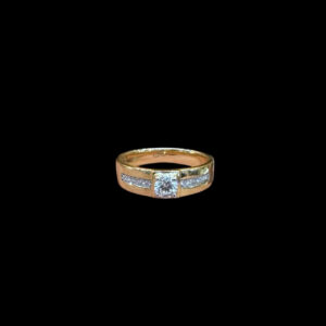 Regal Gold & Diamond Pave Band Ring