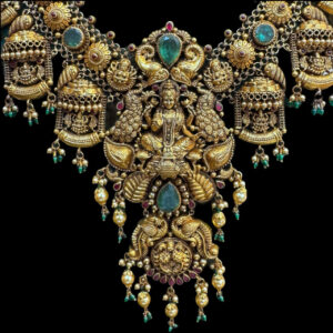 Grand Lakshmi Antique Gold Temple Haram II