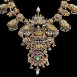 Divine Lakshmi Antique Gold Peacock Temple Haram