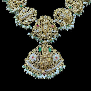 Divine Krishna Antique Gold Temple Haram