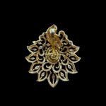 Graceful Peacock Diamond & Emerald Pendant II
