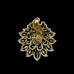 Graceful Peacock Diamond & Emerald Pendant II