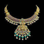 Divine Lakshmi Antique Gold Kemp Choker
